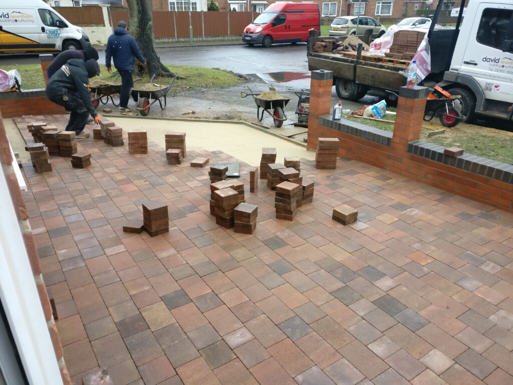 Block driveway using Marshalls blockwork bricks