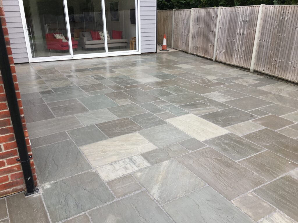 Garden Patio Slab Installation