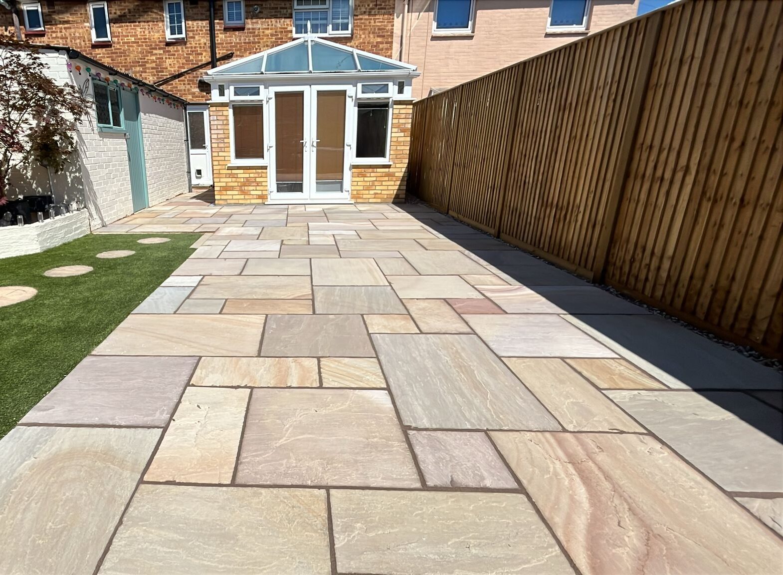 Complete garden patio installation Complete garden patio installation